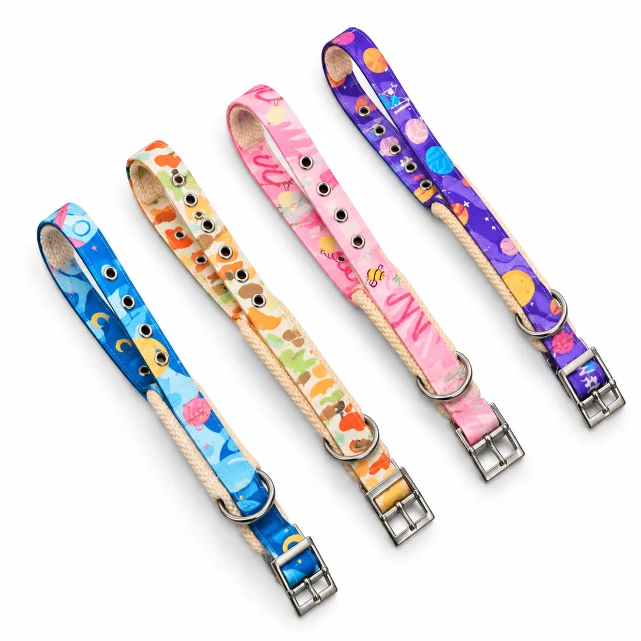 Multi Colour Soft Collar with Buckle