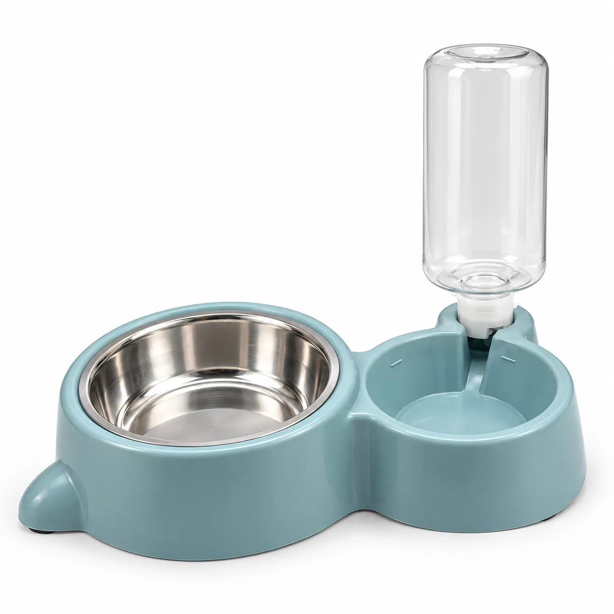 Cat Steel Food Bowl and Water Dispenser